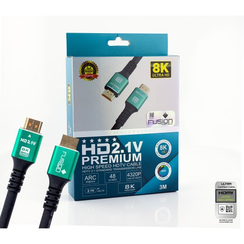 HDMI Cable 3M - 8K - 2.1V Premium Version